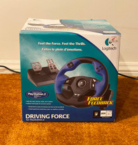 Logitech Force Feedback Steering Wheel & Pedals