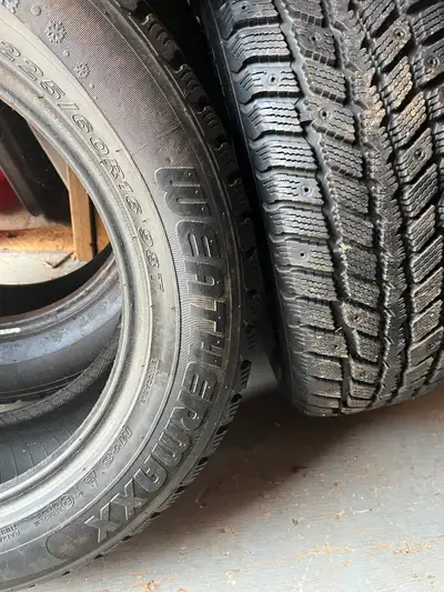 2 - 225/60/16 winter tires $150. (firm)