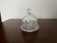 Dublin crystal domed butter dish petite server