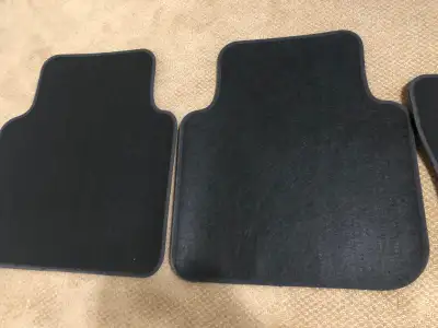 Car mats black material excellent new condition for sale at 184 street and 64 avenue in Cloverdale (...