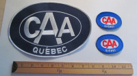 3 patch crest ecusson caa quebec towing remorquage neuf new