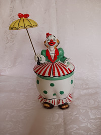 Clown cookie jar 1957