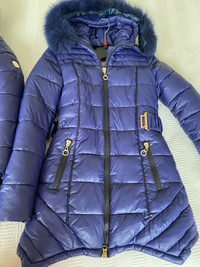 Girls' Long Winter Coat Parka Puffer Jacket Size 158 and 164 cm