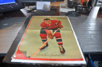 EMILE BUTCH BOUCHARD MONTREAL CANADIENS hockey 1950 POSTER JOURN