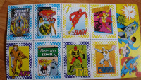 New Pane Of 8 DC Super Heroes Cards From 1987