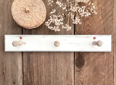 Vintage Wood Peg Wall Rack, View more