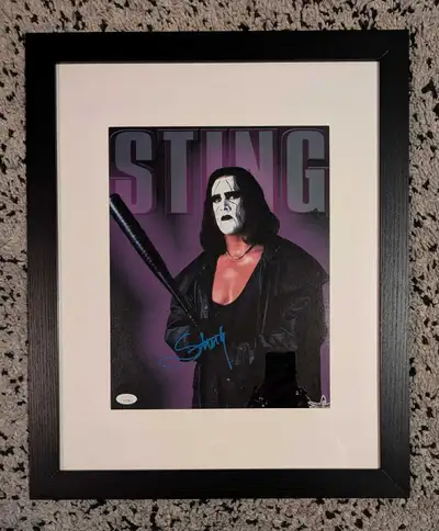 Sting Signed Autographed Framed Photo JSA WWE AEW WCW, View more