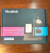 YAELINK WH-66 Wireless Headset with Speakerphone Hands Free!