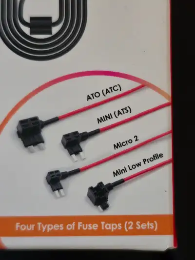 Brand new fuse taps. Regularly used to hardwire your dash cam to your car fuse box. 2 of ATO (ATC) 2...