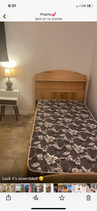 Single bed with mattress .Urgent sale. Need gone by April 30