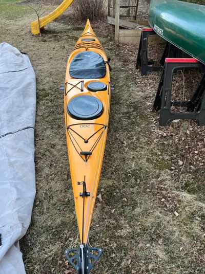 Touring/Sea Kayak is like new. Only used a few times. Very scratches. Details here: https://borealde...