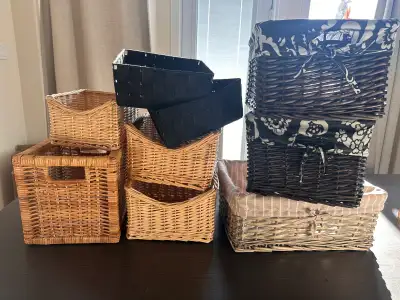 loads of baskets and boxes, View more