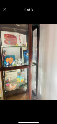 Wooden Glass cabinet