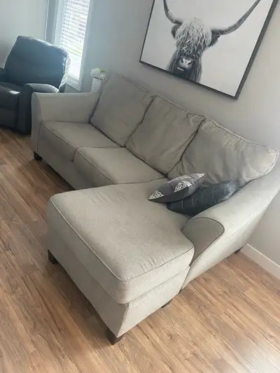 Comfy Grey Sectional Sofa with Chaise, View more