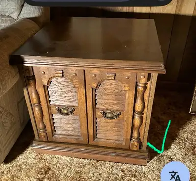 Vintage wood side table ne, View more