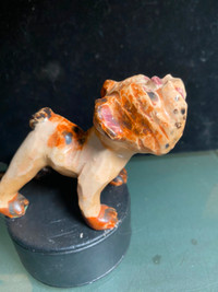 Antique Porcelain Dog Figurine