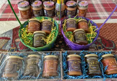 Mother's Day Assorted Raw Honey Gift Baskets, View more