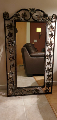 Beautiful ornate  metal Mirror..