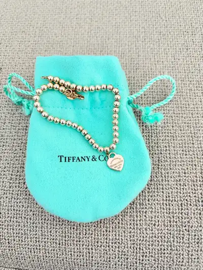 Tiffany & Co Heart Tag Bead Bracelet, View more