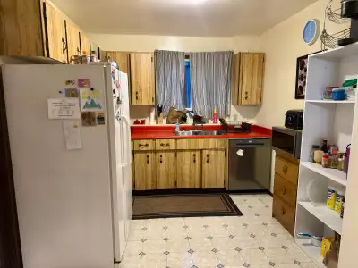 Renting a fully furnished 4 Private Bedrooms/ 2 Full Bathrooms, ground-level private entrance suite...