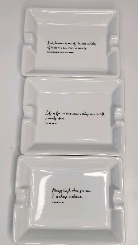 Vintage Collectable Literary Quote Ashtray/Trinket Trays  in Arts & Collectibles in City of Toronto