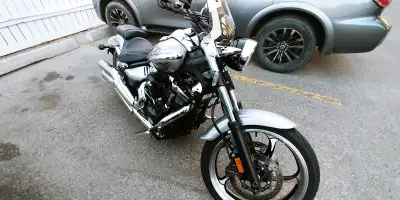 Yamaha's largest V-twin, 1854cc/113ci air cooled engine. All stock except quick detachable windshiel...