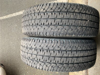 Pair of 265/70/18 M+S Michelin LTX AT2 Load E 65% tread