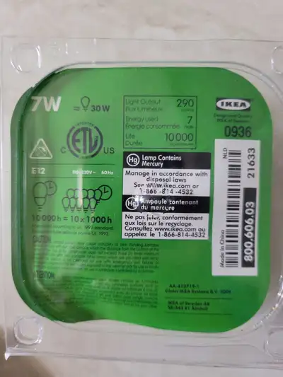 IKEA LED Light Bulb E12, View more