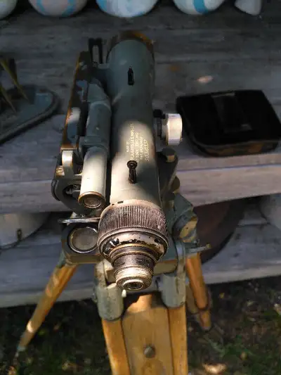 Vintage 1940's? Cooke Troughton & Simms Ltd at York, England Surveying Scope, Tripod, Case & Leupold...