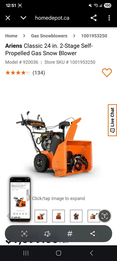 Brand new Snowblower for sale, View more