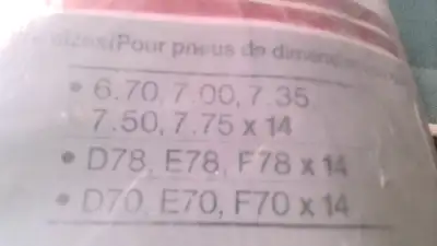 new tire tubes 14 inch see photo for sizes $5 each