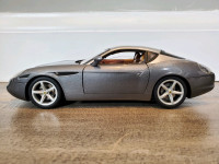 1:18 Diecast Hot Wheels Elite 2006 Ferrari 575 Zagato Grey NB