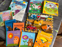 Livres pour enfants, interactifs & à colorier + casse-tête bois
