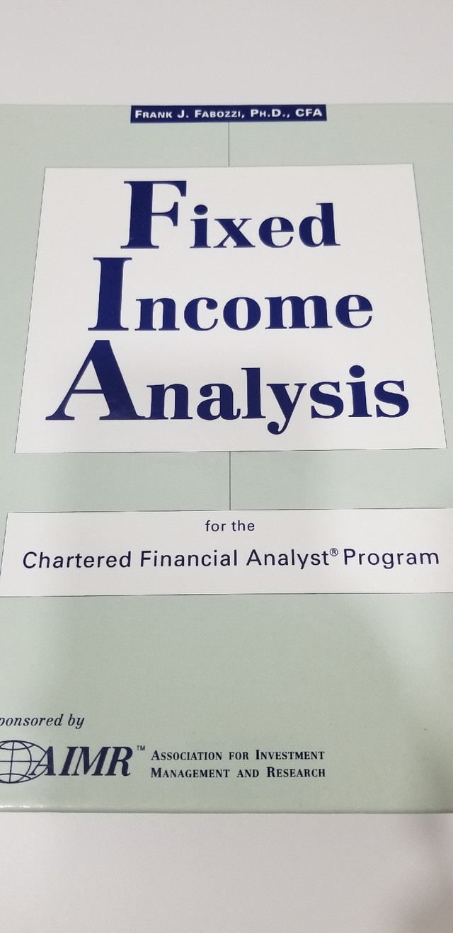 Fixed Income Analysis in Textbooks in City of Toronto