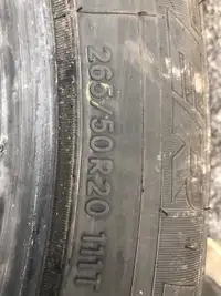 Pair of 255 65 r20 winter tires 