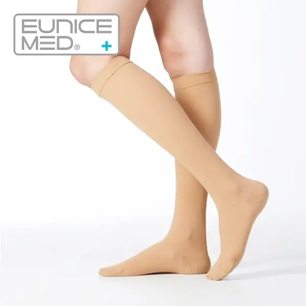 Compression Socks /knee high/closed toe / color: Beige / size 4 in Women's - Other in Calgary - Image 2
