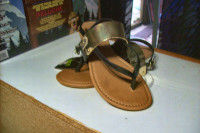 George metallic Sarah sandals size 7
