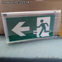 Die-cast Edge-lit Pictogram Single Sided Running Man Exit Sign