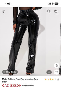 Fashion Nova faux leather pants new 