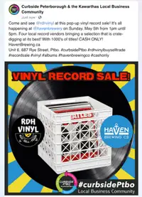 Pop up vinyl sale May 5th