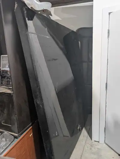 Have scratches no hinges, tan/grey? One has damage but easy fiberglass fix. Cap is excellent shape j...