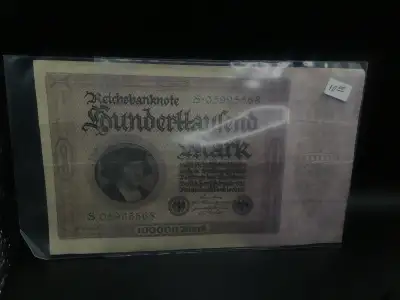 Germany Reichsbanknote 100,000 Marks Approx 1923 Banknote, View more