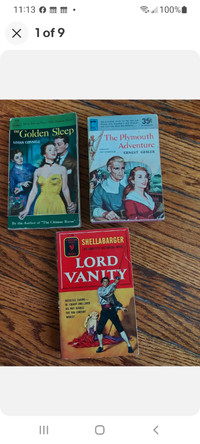 3 1950's books THE GOLDEN SLEEP, LORD VANITY & THE PLYMOUTH ADV