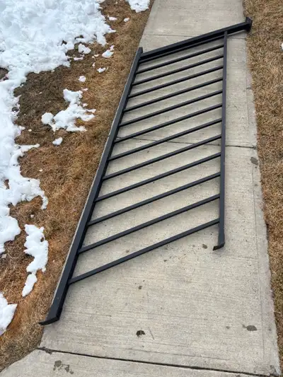 Single Black 6/7 Step Aluminum Deck Railing Stair, View more