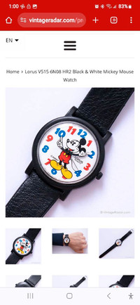 Vintage Micky Mouse Watch