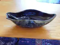Vintage Mid Century Modern Glazed Pottery Bowl by Beauce