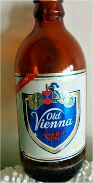 Collectable beer bottles: Old Vienna, Molson, Calgary Stampede