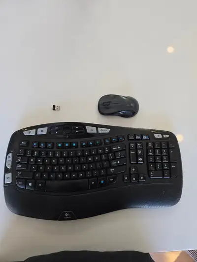 Logitech Keyboard, Mouse, and receiver, View more