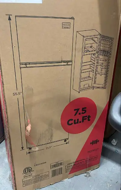 Frigidaire 7.5 cuft Top Freezer Refrigerator - New In Box, View more