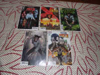 WOLVERINE PATCH #1 - 5, COMPLETE SET, MARVEL COMICS, FIRST PRINT